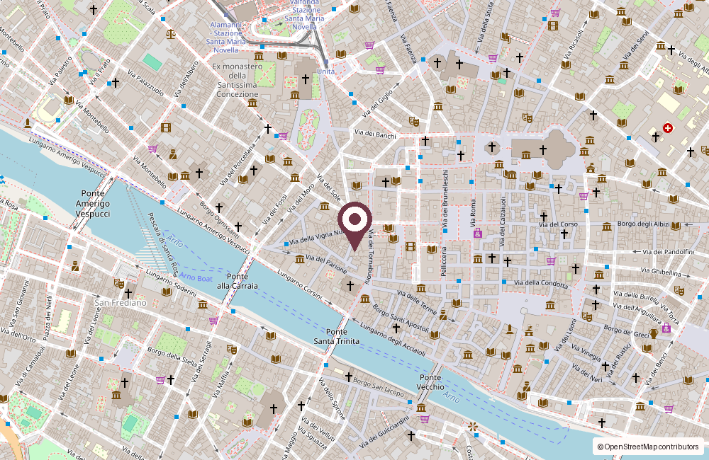 Map detail showing the SÉYLI Firenze location